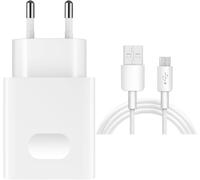 wwp-Huawei HW-050200E01 Chargeur 2 Ampères Blanc/Câble de charge MicroUsb pour Huawei P10 Lite/P9 Lite/P8/P8 Lite/P8 Lite 2017/P Smart/P Smart 2019 Honor 7 6/ Ascend P8 P7 etc.