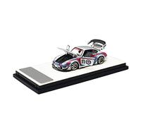 WWPIS Voiture Miniature 1:64 pour Porsche RWB 993 Alliage Pleine Simulation De Voiture Modèle Adulte Collection Ornement Argent Voiture Collection