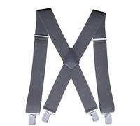 WWPMNQD Bretelles pour hommes Bretelles for hommes, cintres for pantalons en cuir, bretelles robustes for(Dark Grey)