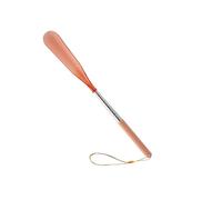 WWPMNQD Chausse pied Corne de chaussure rétractable portative d'acier inoxydable aide facile à porter cuillère longue poignée chausse-pieds personnes âgées(Orange)