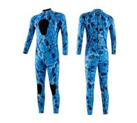 WWPMNQD Combinaison de plongée Combinaisons de chasse sous-marine 3,0 mm en néoprène Pêche Plongée Surf avec tuba Kayak Adulte Corps entier pour s'amuser(Blue,L)