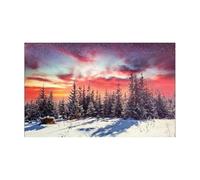 WWPMNQD Décors pour Fond d'aquarium Autocollant de Fond d'aquarium, Affiche d'aurore hivernale, décoration, Papier Peint Autocollant, arrière-Plan(50x80cm)