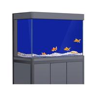 WWPMNQD Décors pour Fond d'aquarium Fond d'écran dégradé for Aquarium, Impression Simple, décorations for Toile de Fond d'aquarium(Dark Blue,40x120cm)