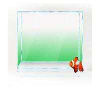 WWPMNQD Décors pour Fond d'aquarium Fond d'écran dégradé for Aquarium, Impression Simple, décorations for Toile de Fond d'aquarium(Green,30x120cm)