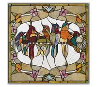 WWPMNQD Film pour Fenêtre Film de vitrail givré for fenêtre, Autocollant Statique personnalisé au Design Art déco, Traitement de fenêtre en Feuille de décoration for la Maison(01,58X58cm)