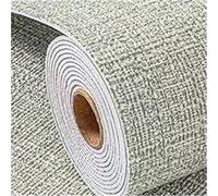 WWPMNQD Papier peint 3D Self-Adhesive Linen Waterproof Insulation Wallpaper Roughcast Room Wall Decoration Bedroom TV Background Sticker(White-brown,50cmX2.8m)