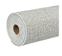 WWPMNQD Papier peint Papier peint autocollant imitation lin for rénovation de salon et chambre à coucher - Stickers muraux résistants(Linen Grey,50cm x1000cm)