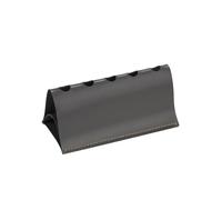 WWPMNQD Présentoir pour stylos Pot à crayons en cuir PU multi-rangements, jolie trousse triangulaire, décoration de bureau, conteneur stylos portable(Grey)