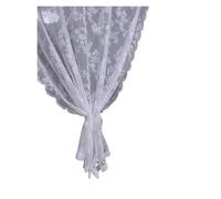 WWPMNQD Rideaux à Volants Window Screen Warp Knitted Bed Coffee 1PC Wavy Edges on Both Sides White Lace Curtains for Living Room Bedroom(W70xH120cm)