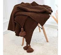 WWQQ Couverture Tricotée Plaid Grosse Maille Pelote Laine Grosse Maille Plaid Tricot Tricoté Jette pour Lits Tricot Jeter Tricoté Jeter Couverture Chunky Knit Throw Chunky Knit Throw Couverture