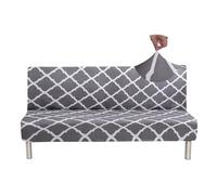 WWQQKJ Housse de canapé Clic Clac Extensible 3 Places sans Bras Housse de canapé élastique Spandex Housse de canapé Universelle Protecteur de canapé-lit(Geometria Grigia)