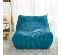 WWQQKJ Housse de canapé de Sol paresseuse, Fauteuil de cheminée Confortable, fauteuils, Housse de canapé for Adultes sans accoudoirs for Salon Chambre à Coucher(C Lago Blu)