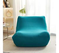 WWQQKJ Housse de canapé extensible paresseuse, jacquard à petits carreaux, antidérapante, durable, lavable, protection de canapé pour le salon ( Bleu-b, Taille : 1 Poste )