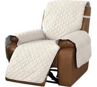 WWQQKJ Housse de canapé réversible Housses de Chaise Relax 1/2/3 Places Antidérapante Imperméable for canapés inclinables Housses de canapé matelassées avec Poches de(1,1 Persona)
