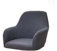 WWQQKJ Housse de Chaise Bureau Salle à Manger Cuisine Moderne 1/2/4 pièces Housse de Chaise en Velours avec accoudoirs Universelle Extensible Fauteuil(N,1pcs)