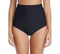 WWricotta Bas De Maillots De Bain - Mid Waisted Short Femme Sexy Maillot Anti UV Sports Nautiques Boxer Classique Ruché Panty Bikini Bottom