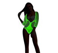 WWricotta Bas Filet phosphorescents, Brillent dans Le Noir, idéal pour soirée déguisée, Cosplay ou événement Halloween/A