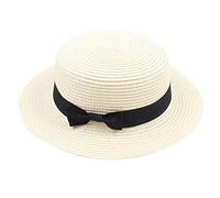 WWricotta Chapeau De Paille Femme - Chapeau De Plage Pliable Classique Hat Chapeau ÉTé Large Bord Chapeaux De Seau Chapeau De Nuit-Soleil Vacances, CroisièRe, Lune De Miel