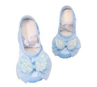 WWricotta Chaussons de danse classique filles motif chat, semelle cuir fendue - pour l’école de danse et le spectacle