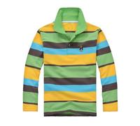 WWricotta Chemise rayée à Manches Longues pour Enfants, garçons et Filles, Mode décontractée, Fermeture à Boutons, Tissu Confortable et Doux Gilet Pull Garçons Court Sweat Garçons sans Capuche Noir