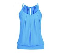 WWricotta DéBardeur sans Manches pour Femme - Grande Taille Imprimé Fleur Haut Gilet De Plage DéContracté Basique DéBardeur Noir Plage Vacances