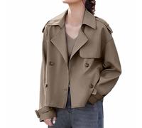 WWricotta Femme Hiver Manteau Automne Veste Long Chaud Noir Trench-Coat en Velours Côtelé Manteaux Cintré La Ceinture Trench Coat Court Imperméable pour Grande Taille Parka De Bureau Chic Et Elegant
