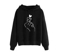 WWricotta Femmes Automne Hiver À Capuche Femmes Sweat Pulls Tops T-Shirt À Manches Longues À Capuche Pull À La Mode Confortable-DéContracté avec Cordon Et Poches À Capuche Surdimensionné