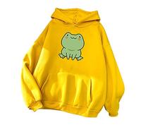 WWricotta Hoodies pour Femme - Sweat Japonais Femme Grande Taille Sweat Femme Ample Slim Fit Kpop Sweat-Shirt Original Pull Boutonné avec Cordon De Serrage Poche