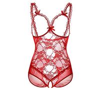 WWricotta Lingerie Sexy Femme Ensemble Soutien-Gorge - Tenu Sexy Coquin Mode éLéGant Lingerie Tenue BDSM Maille Bas Sexy Nuisette Peignoirs De Bain Collant Ouvert Femme Entrejambe