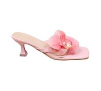 WWricotta Mules gelée PVC bride entre-doigts transparentes été plage décontracté tendance