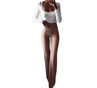 WWricotta Pantalon Femme Taille Haute - Grande Taille Imprimé Floral Classique Baggy Pantalon Lin Femme Pantalon Bouffant Pantalon Patte D'Elephant Femme