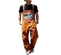 WWricotta Salopette en Jean pour Homme Salopette décontractée pour Homme avec Bretelles réglables et Poches Pratiques pour Outils Pantalon en Coton Pyjama pour Homme
