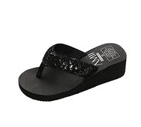 WWricotta Sandales CompenséEs Pour Femme Classiques - Chaussures Pieds Sensibles Claquette Femme éTé Talon Compensé Sandales à Bout Ouvert OrthopéDique Sandales Chaussures De Loisirs