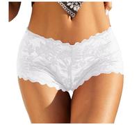 WWricotta Shorty en Dentelle pour Femmes, Culotte Florale Sexy, Taille Basse, sous-vêtements Confortables pour Dames, Lingerie féminine Slip Fille