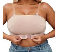 WWricotta Soutien-Gorge sans Armatures Polyvalent pour Femme, Fermeture sur Le Devant, Design Lisse, Respirant, Confortable, antidérapant, sans Bretelles, pour Une Tenue décontractée/A