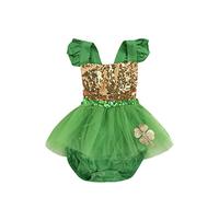 WWricotta St. Day Toddler Infant Bébés Filles sans Manches Patchwork Robe Barboteuse Body Tenues/A