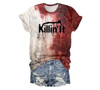 WWricotta T-Shirt imprimé à Manches Courtes et col Rond pour femme17
