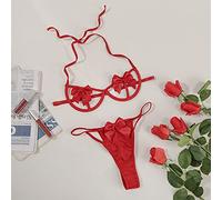 WWricotta Tenue Sexy Femme Coquine Hot - Nuisette Femme Sexy Hot Lingerie Nuisette Babydoll Porte Jarretelle Sexy Ensemble Lingerie Pas Cher Grande Taille Costumes Sexy Femme