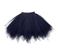 WWricotta Unisex Jupe Courte Femme - Grande Taille Jupe Genou Fille Taille Haute Mini-Jupe Moulante Skirt Superposition RéGlable De Faux Hauts Costumes De Carnaval Femmes Sexy