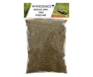 WWS War World Scenics WWScenics | 2mm Herbe Statique Éparse | 100g | WSG2-040 | Matériel pour Maquette Réaliste
