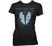 WWX9NLEE Coldplay Ghost Stores Black Juniors T Shirt Manches Courtes(Large)