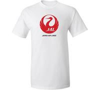 WWX9NLEE JAL Japan Air Lines Retro Logo Japanese Airline T-Shirt Manches Courtes(Medium)