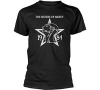 WWX9NLEE The Sisters of Mercy '1984' T-Shirt Black M Black Manches Courtes(X-Large)
