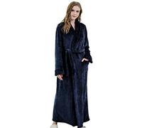 WWYL Peignoir, 100% Coton Pyjama Peignoir, Haute Capacité D'absorption, De Haute Qualité Matin Robe Serviette Absorbante, 2 Poches, Peignoir pour Hommes Et Femmes. (Blanc Femelle,XL)