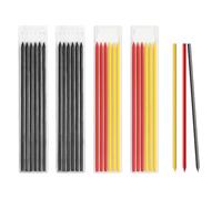 WWYSSZ 24 Pièces HB Recharges de Crayons de Charpentier, 2,8 mm pour Crayon de Menuisier, Solide Marqueur de Trous Profonds Construction Crayon de Remplacement,Pour Travaux du Bois,Architecte,Dessin