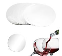 WWYSSZ 50 Pièces Anti Goutte Vin Pourer Disque Becs Verseurs en Aluminium Réutilisables Flexible, pour les Bouchons de Bouteille, pour Restaurants, Bars, Clubs, Bistro et à la Maison