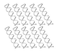 WWZ889 Lot de 10 épingles à cheveux en spirale argentée avec vis torsadées, accessoires de cheveux pour femmes et filles