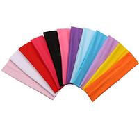 WWZ889 Lot de 12 bandeaux élastiques doux et extensibles - Accessoires de beauté pour femmes et filles