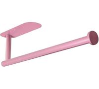 WWZ889 Porte-rouleau de papier essuie-tout rose, autocollant ou percé, support mural sous l'armoire (rose)