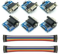 WWZMDiB Lot de 6 modules de convertisseur RS232 vers TTL utilisant une puce MAX3232, une plus grande fiabilité et une meilleure tolérance.